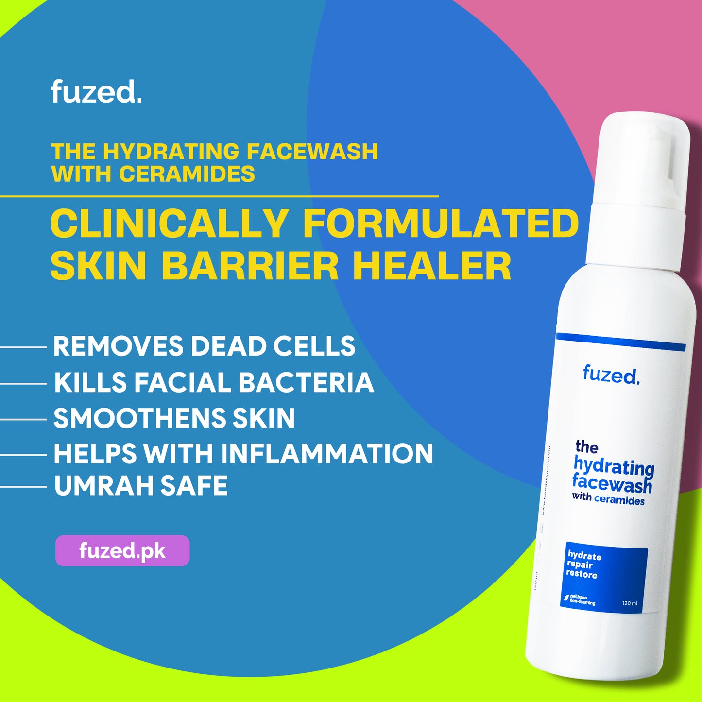 Hydrating Facewash with Ceramides.