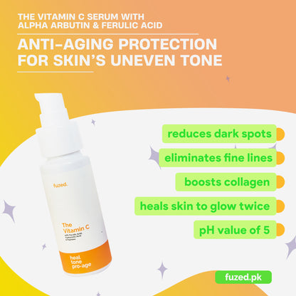 The Vitamin C Serum with Alpha Arbutin & Ferulic Acid